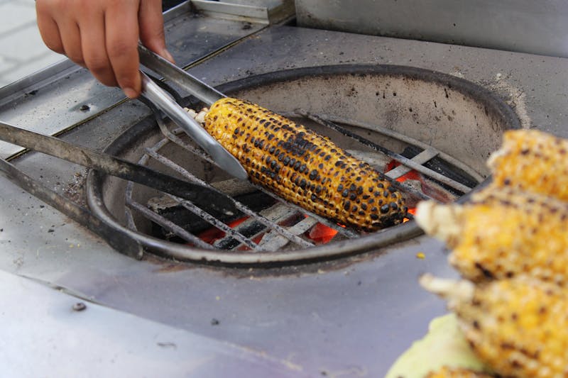 Elotes Mexican Street Corn on a stick