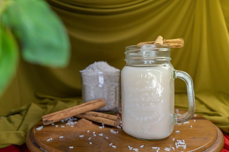 Classic Horchata drink with cinnamon