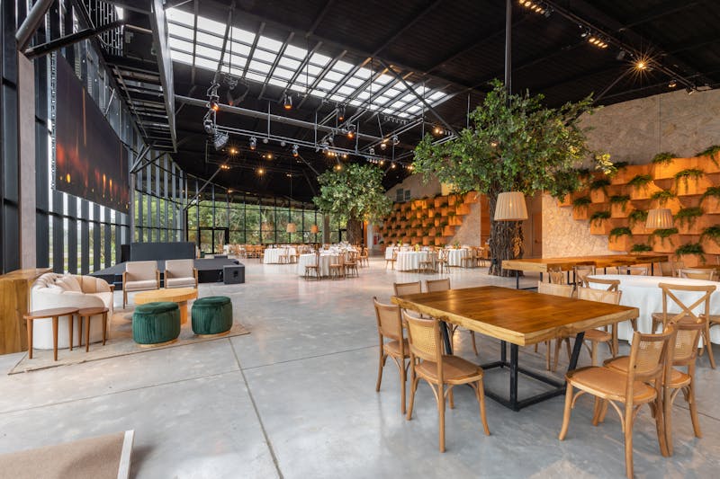 Spacious and beautifully designed restaurant main hall