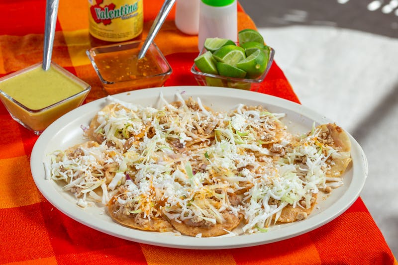 Street Fish Tacos with cabbage slaw and lime crema